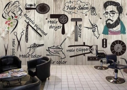 دکوراسیون آرایشگاه مردانه کلاسیک